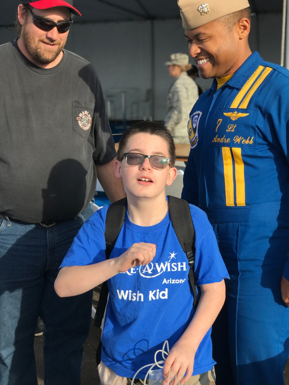 Make-A-Wish kids meet U.S. Navy Blue Angels