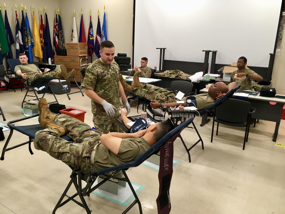 8th TSC teams with ASBP for blood drive