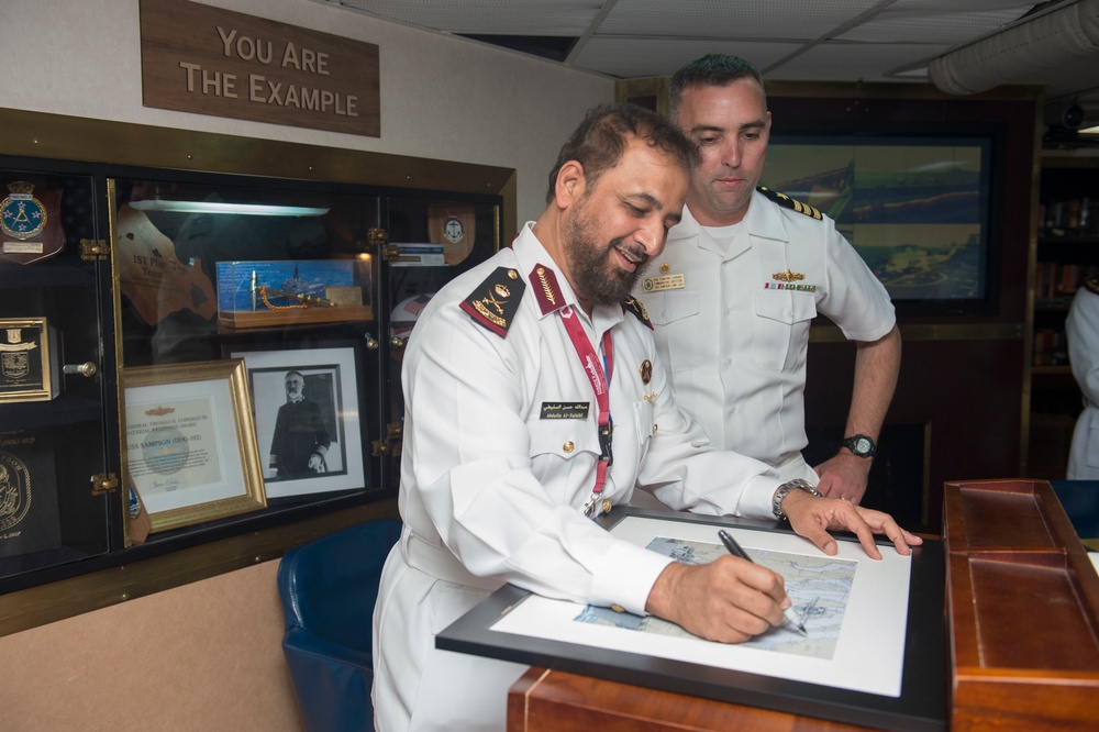 USS Sampson Greets Guests During DIMDEX