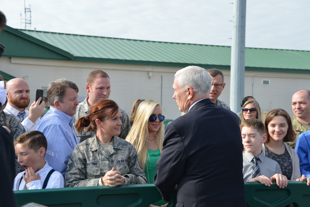 Vice President lands at Savannah Air National Guard Base for St. Patricks Day