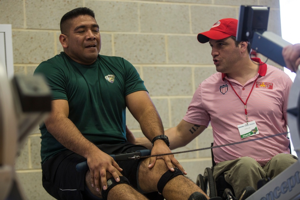2018 Marine Corps Trials Rowing Practice