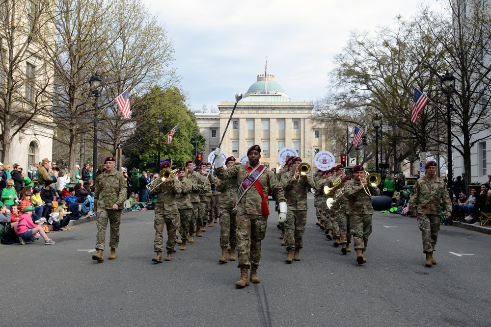 Paratroopers march in 36th Annual Raleigh Saint Patrick’s Day Parade