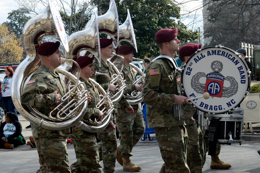 Paratroopers march in 36th Annual Raleigh Saint Patrick’s Day Parade