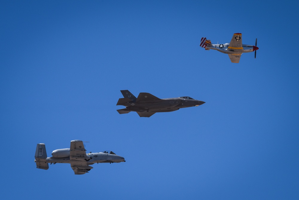 Heritage Flight flies over Luke Days 2018