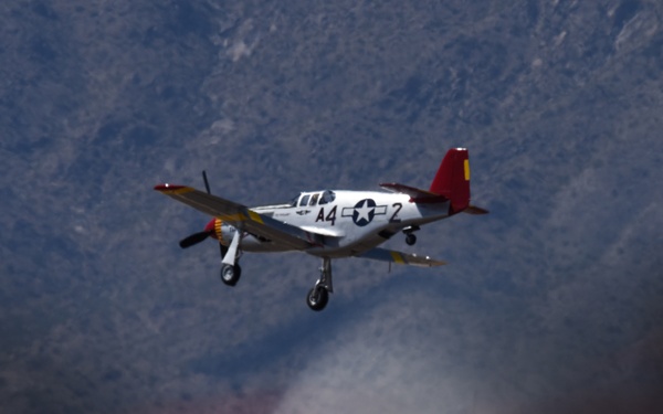 P-51 Mustang lands after Heritage Flight at Luke Days 2018
