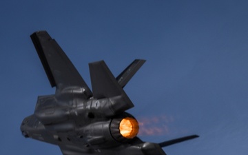 F-35 Lightning II flies over Luke Days 2018