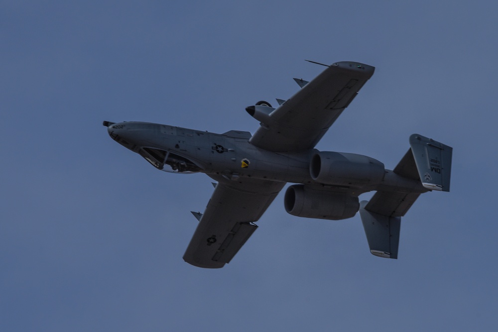 A-10 Thunderbolt flies over during Luke Days 2018