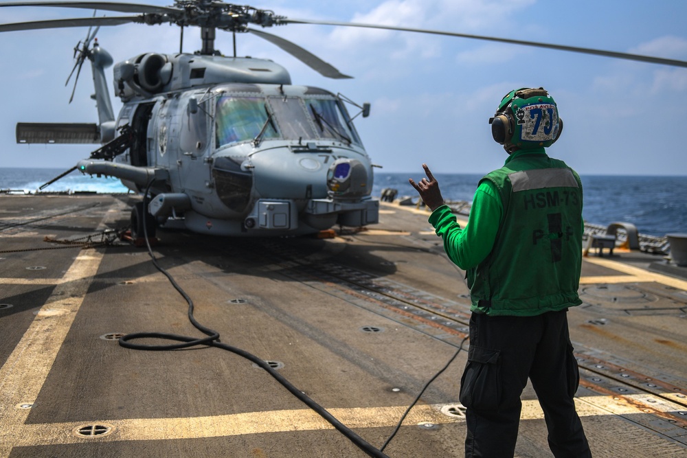 USS Halsey deployment