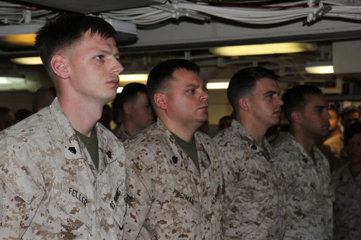 Lance Cpl. Leadership Seminar Graduation aboard the USS New York