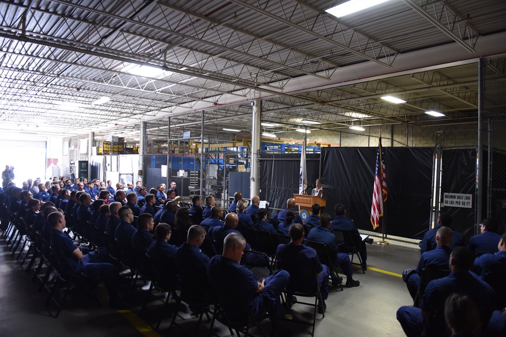 'Hidden Figure' Christine Darden visits Coast Guard Base Los Angeles-Long Beach