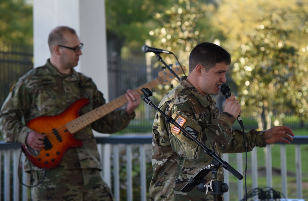 Army band tunes up the coast
