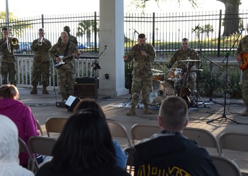 Army band tunes up the coast