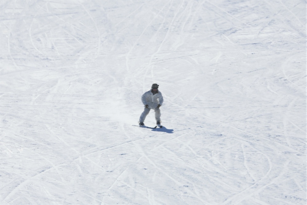 Cold-Weather Operations Course Class 18-06 students practice skiing at Fort McCoy