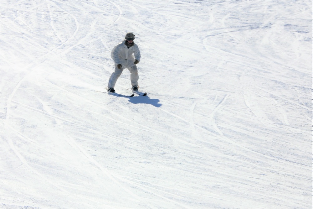 Cold-Weather Operations Course Class 18-06 students practice skiing at Fort McCoy