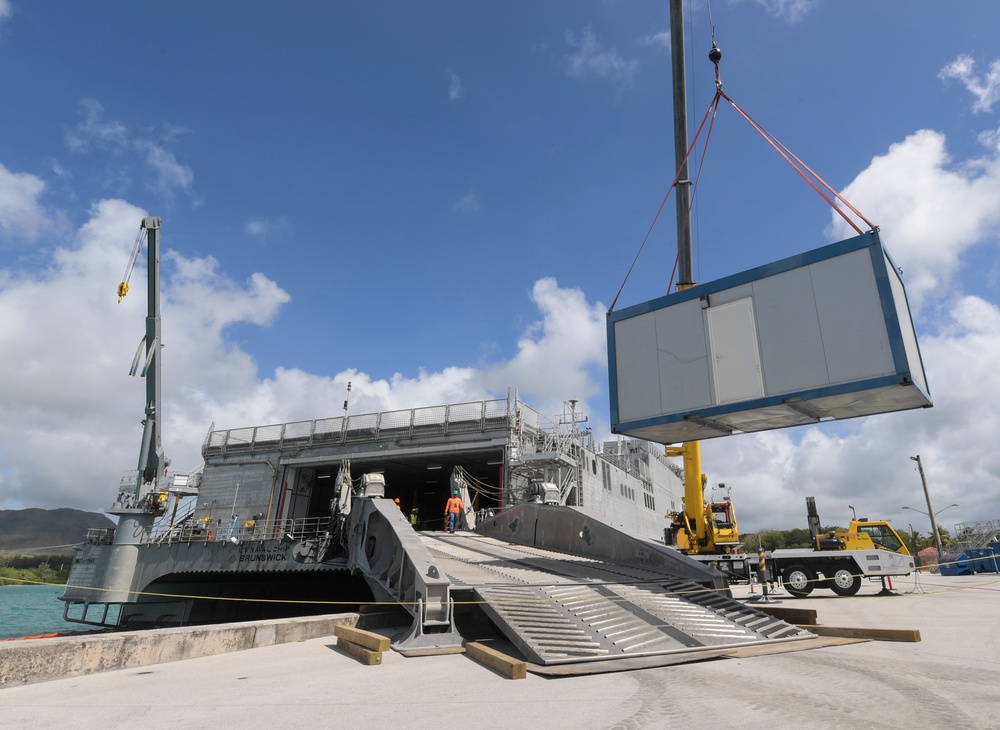 NCHB-1 load USNS Brunswick for Pacific Partnership 2018