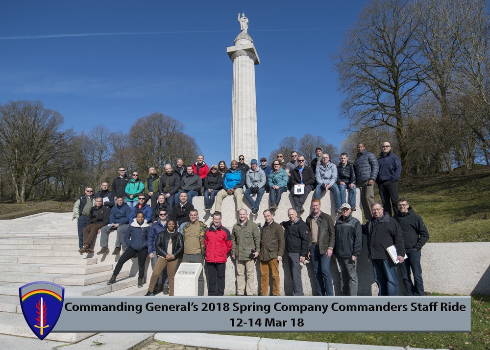 The Commanding General’s 2018 Spring Company Commanders Staff Ride