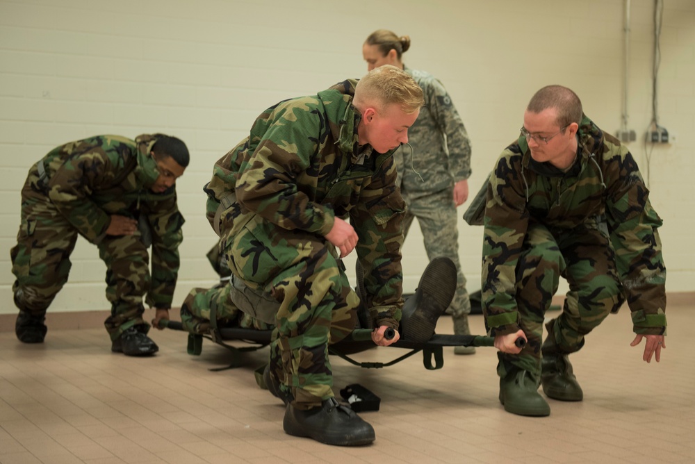 Base personnel execute ATSO training prior to exercise