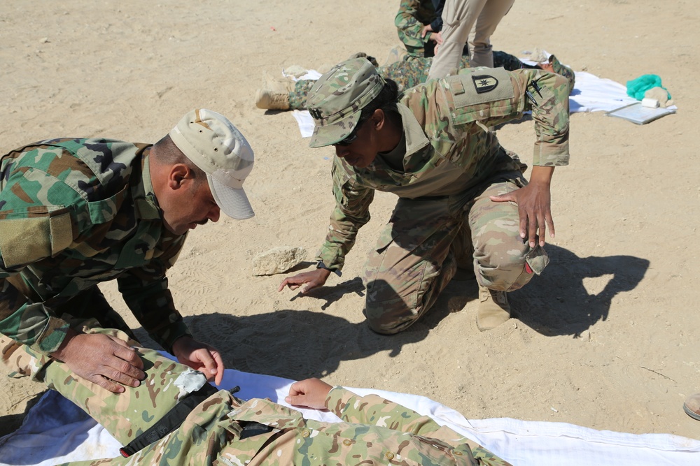 Iraqi Security Forces conduct life saving skills training