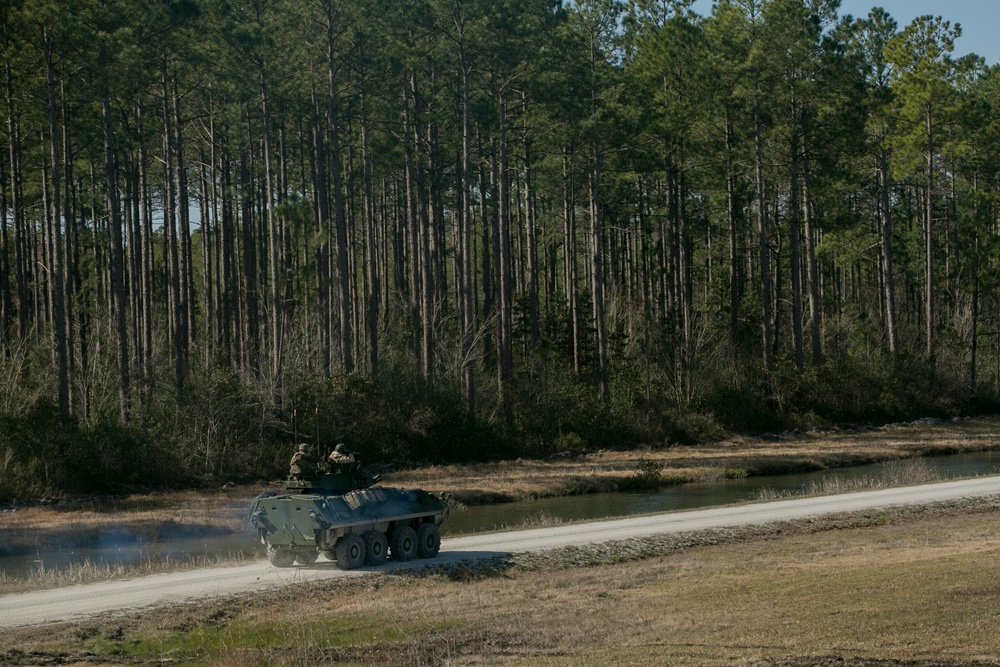 2nd LAR performs gunnery training in full MOPP