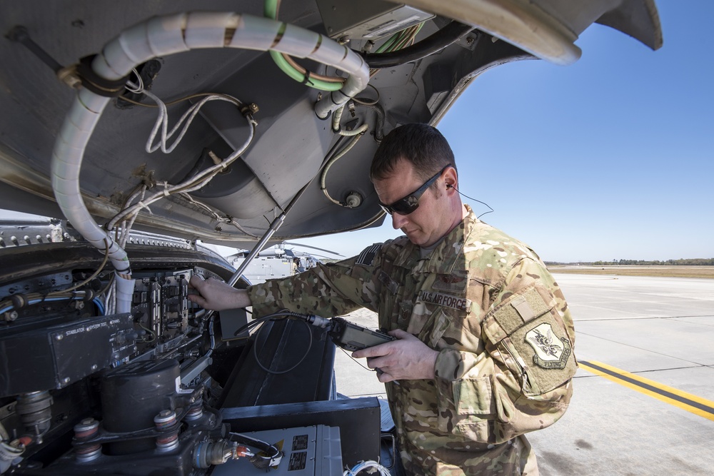 Airmen prep HH-60G for training