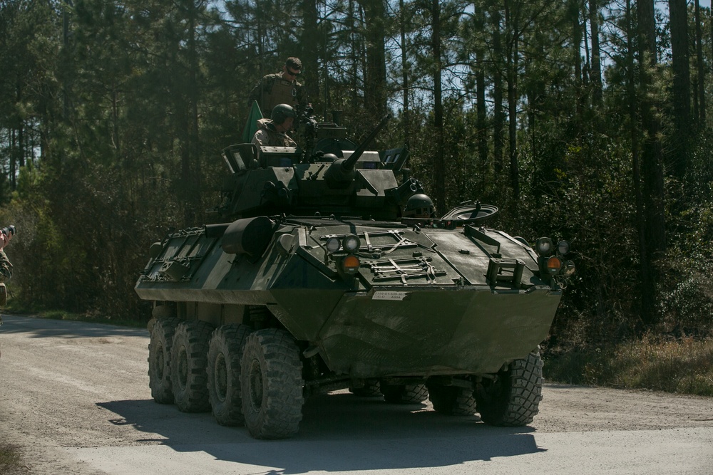 2nd LAR performs gunnery in full MOPP