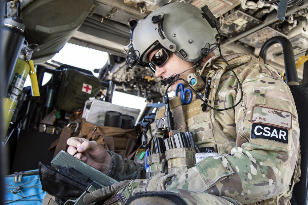 Airmen prep HH-60G for training