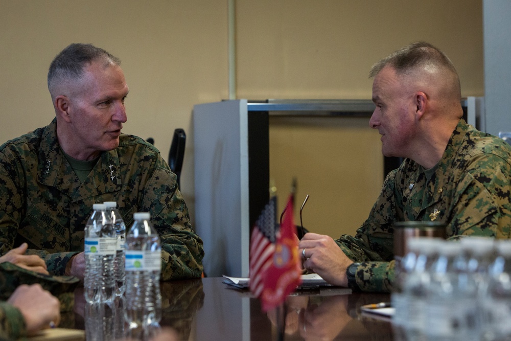 Liuetenant General Brilakis visits 2d Marine Division