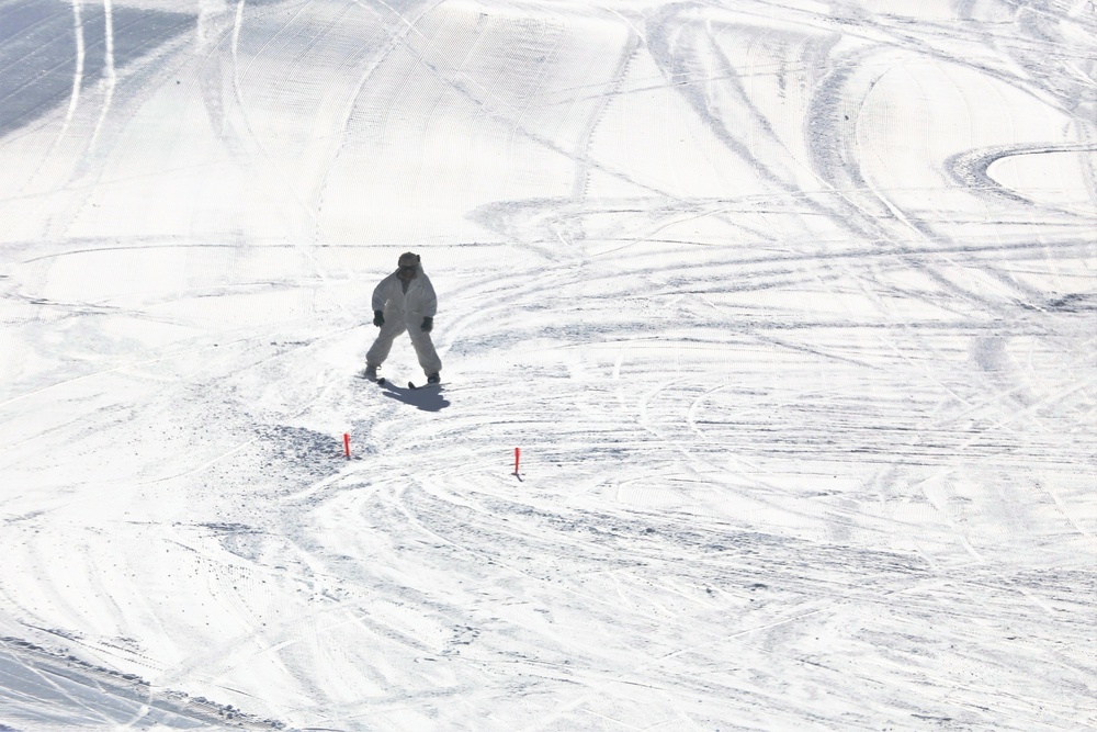 Cold-Weather Operations Course Class 18-06 students practice skiing at Fort McCoy