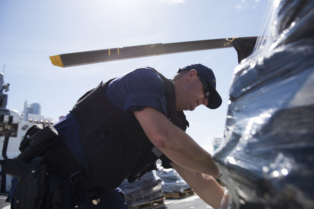 Coast Guard offloads 36,000 lbs of cocaine in San Diego