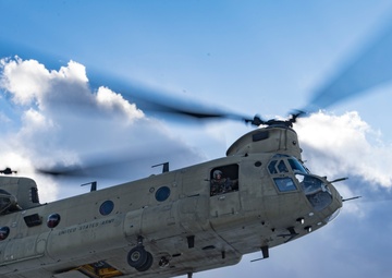 83rd ERQS Guardian Angels conduct Training mission with U.S. Army Task Force Brawler CH-47's
