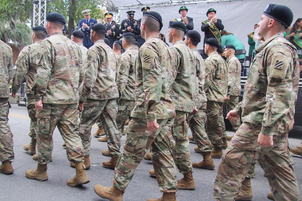 DVIDS Images 3rd ID Soldiers march in Savannah's St. Patrick Day
