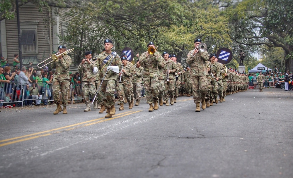 DVIDS Images 3rd ID Soldiers march in Savannah St. Patrick's Day