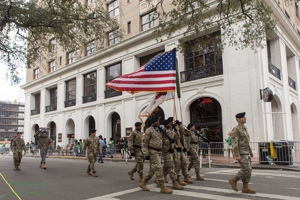3rd ID marches in Savannah St. Patrick's day parade