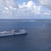 USNS Mercy Transits wasters near the Ulithi Atoll