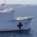 USNS Mercy Transits waters near the Ulithi Atoll