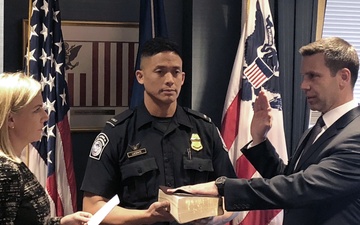 Kevin K. McAleenan is sworn in as CBP commissioner