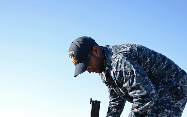 Reserve Sailors Qualify with Crew Served Weapons