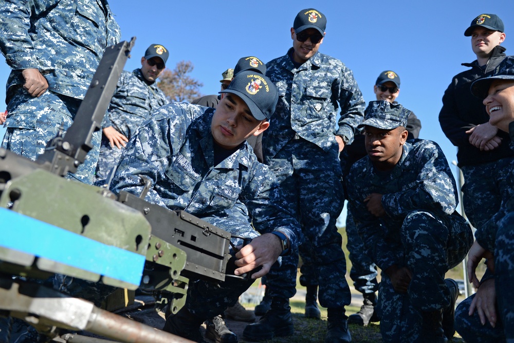 Reserve Sailors Qualify with Crew Served Weapons Reserve Sailors Qualify with Crew Served Weapons