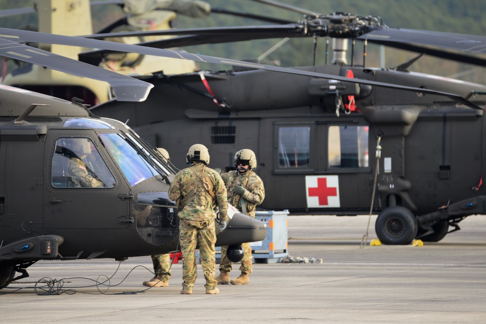 Katterbach Army Airfield in Ansbach, Bavaria, Germany