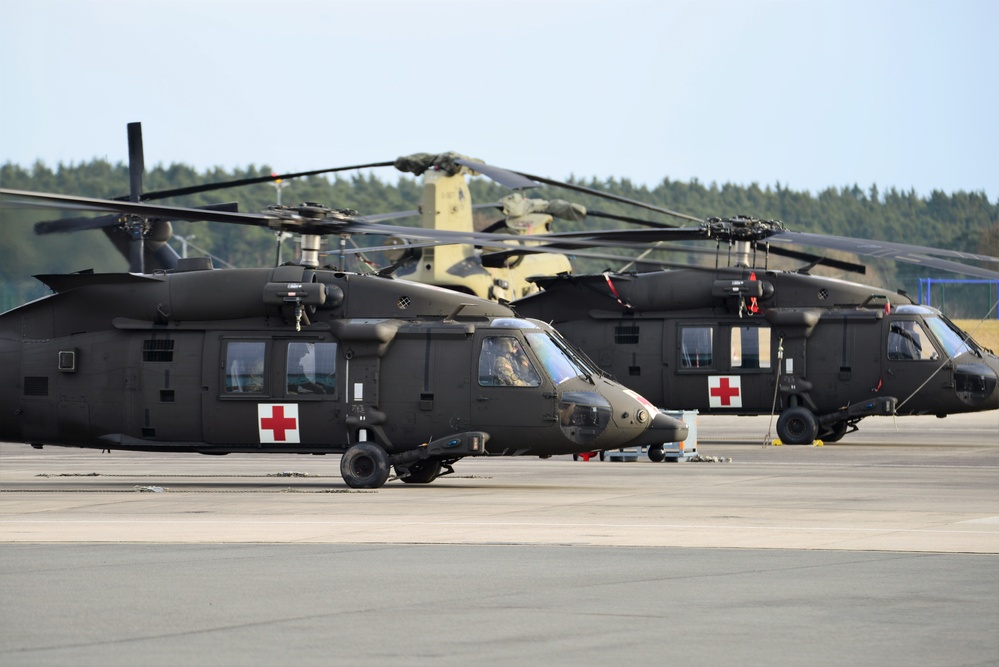 Katterbach Army Airfield in Ansbach, Bavaria, Germany