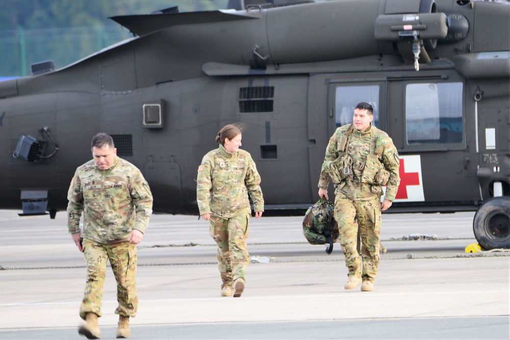 Katterbach Army Airfield in Ansbach, Bavaria, Germany