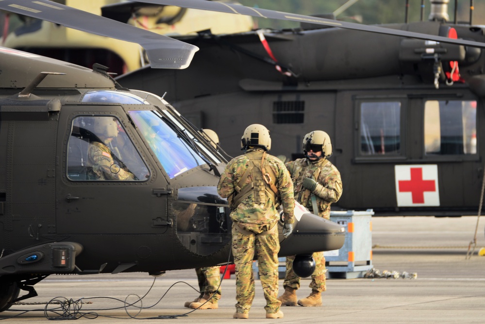 Katterbach Army Airfield in Ansbach, Bavaria, Germany