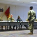 Soldier addresses CAB Soldier of the Quarter board