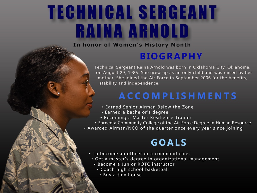 Women's History Month - Tech. Sgt. Raina Arnold