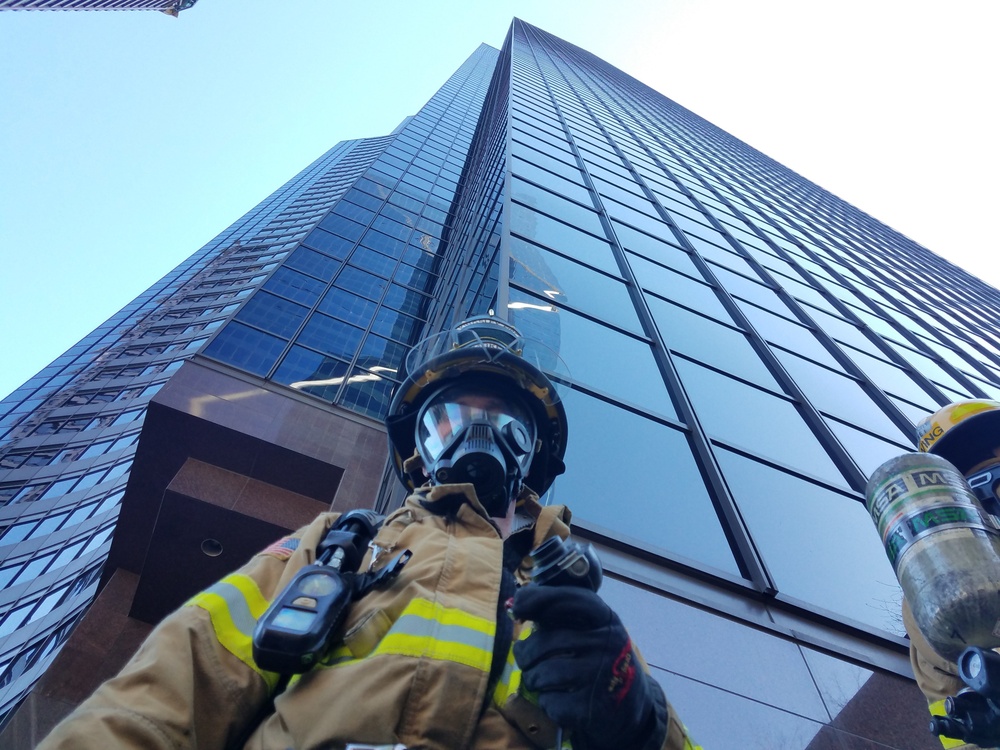 Kingsley Field Fire Department triumphs at Seattle Stair Climb