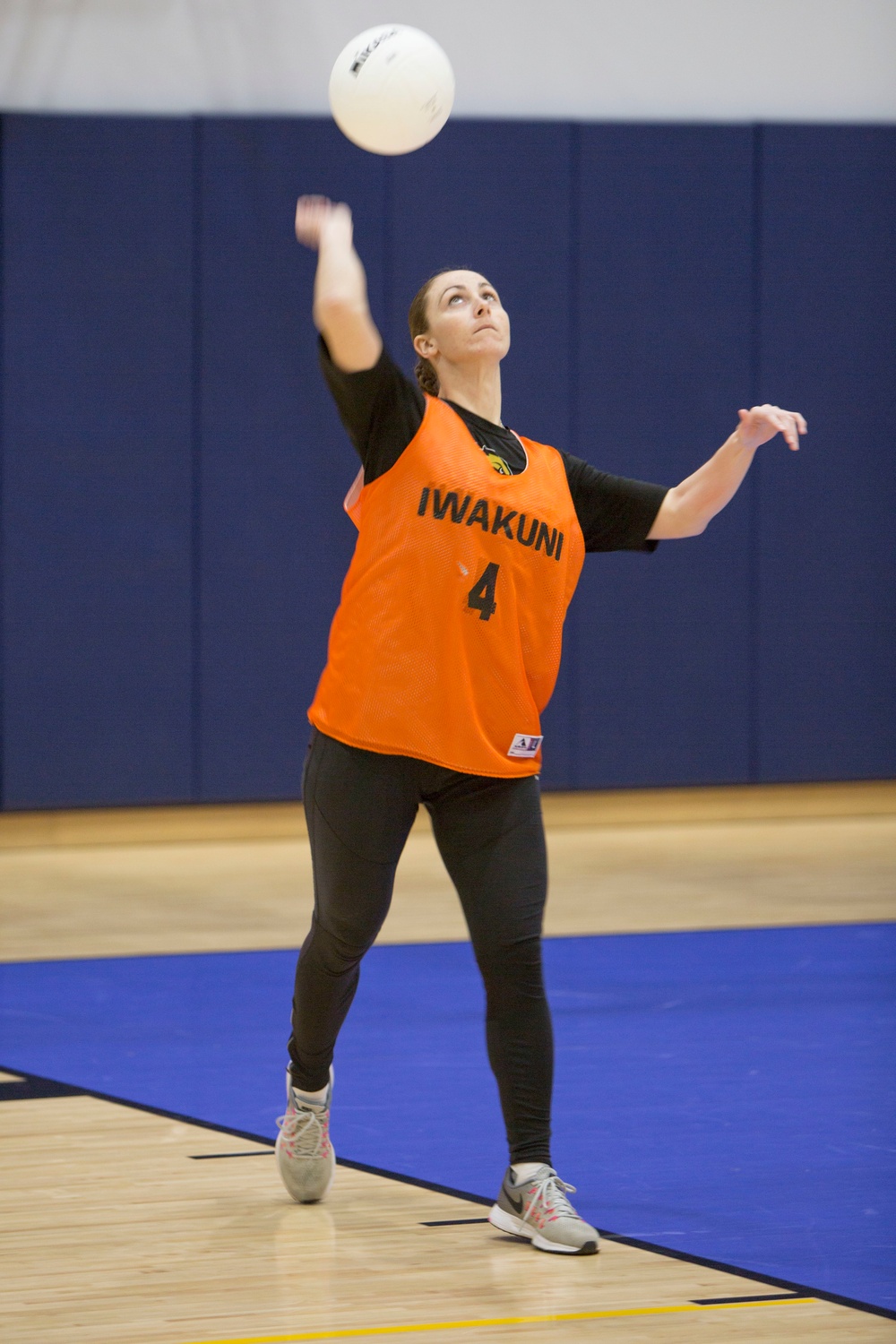 U.S. Marines and Sailors compete in volleyball challenge