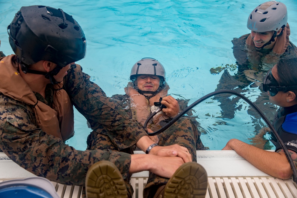 Hawaii-based Marines gain confidence during water egress training