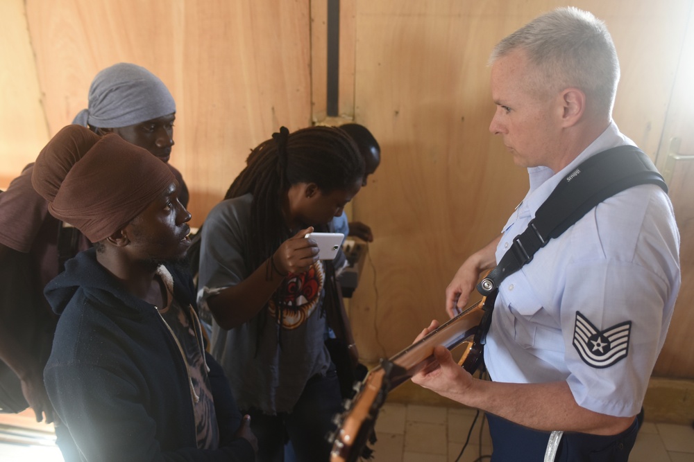 USAFE Band rocks out with Senegalese music students