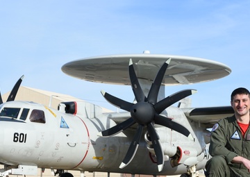 Navy E-2C Hawkeye visits 552nd Air Control Wing