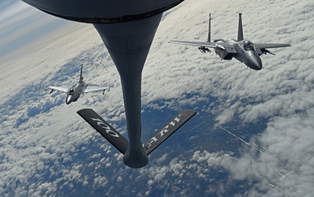 RAF Mildenhall KC-135 supports Theater Security Package in the Netherlands